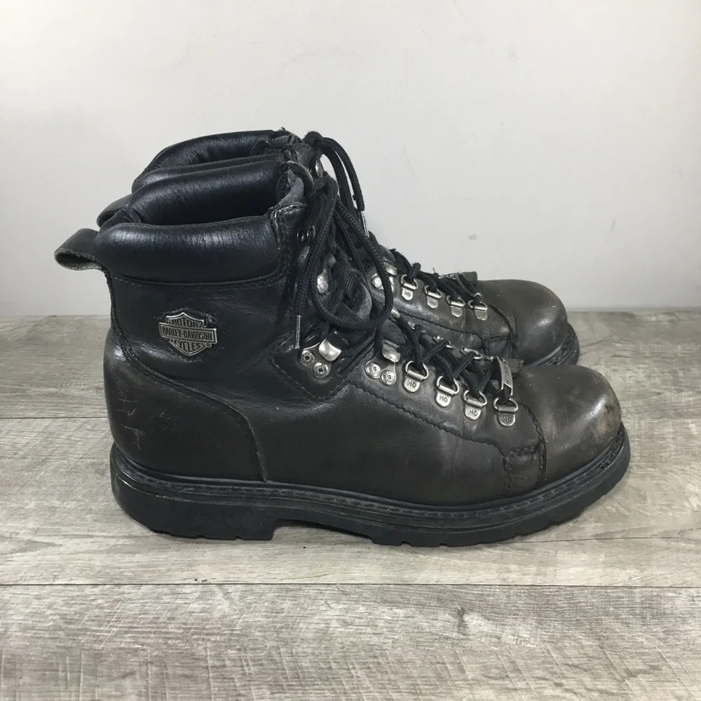 Harley-Davidson Motorcycle Mens D93041 Faded Glory Leather Riding Biker Boots 12